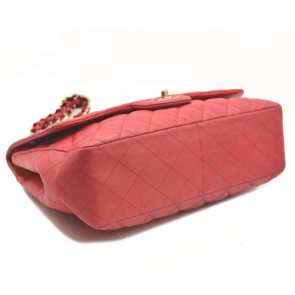 Karl Lagerfeld SIGNED CHANEL Classic Flap Jumbo Large Pink Leather Gold Hardware - Picture 5 of 15